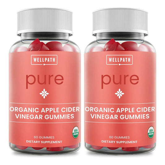 Gomitas Orgánicas De Vinagre De Sidra De Manzana Con Madre WellPath Pure ACV 120 Unidades