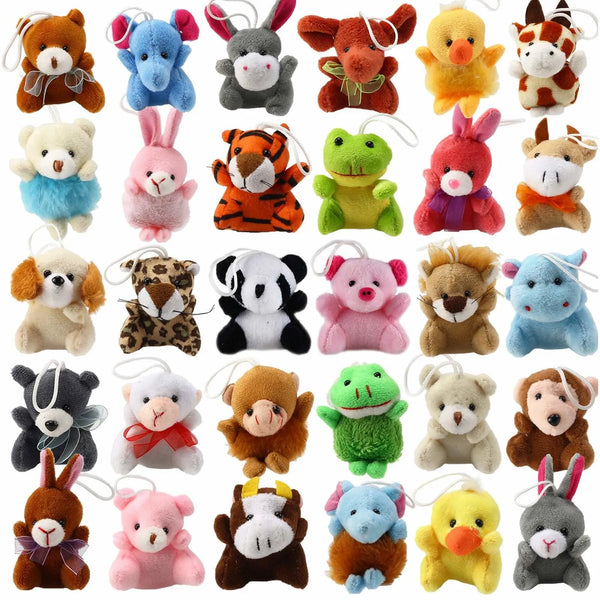 Juego De 32 Mini Peluches Lindos Incluye Laxdacee Verde Oscuro Diversión Y Aprendizaje