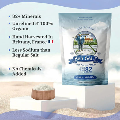 Sal Marina Orgánica Celta 500g Rica En 82 Minerales Esenciales