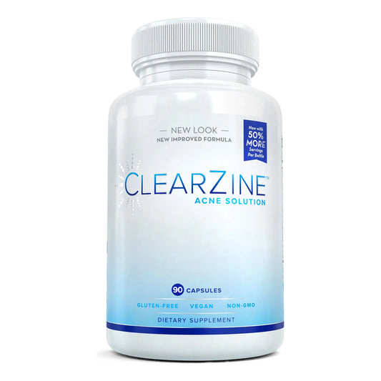 Pastillas Para El Acne Clearzine Vitaminas Piel Clara 90 Capsulas