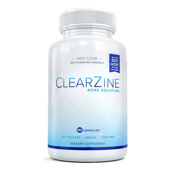 Pastillas Para El Acne Clearzine Vitaminas Piel Clara 90 Capsulas