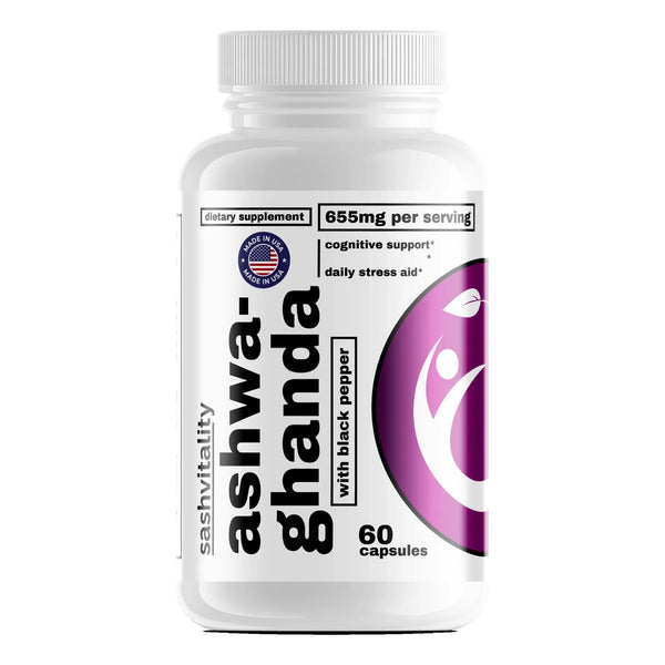 Capsulas De Ashwagandha Alta Potencia 60 Unidades Para Hombre Y Mujer