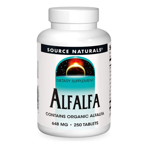 Source Naturals Alfalfa 10 Granos 250 Tabletas Suplemento Dietético Natural