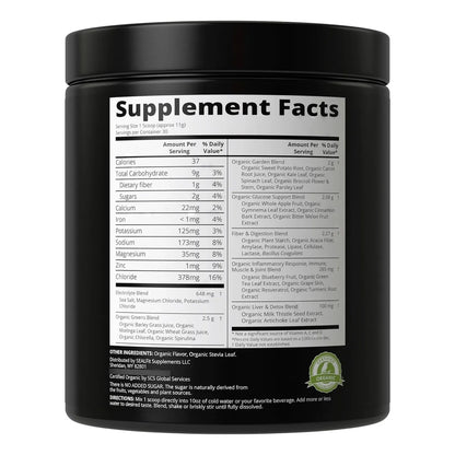 Electrogreens Orgánico En Polvo Energía Hidratación Superalimento SEALFIT