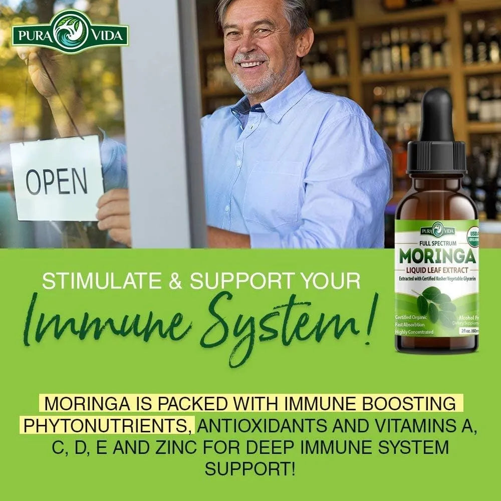 Extracto Liquido De Moringa Organico Certificado Usda Absorcion Rapida