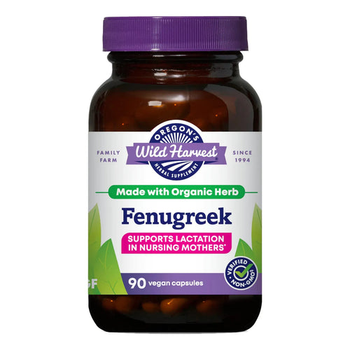 Fenogreco Orgánico 90 Cápsulas Digestivo Lactancia Oregon Wild Harvest