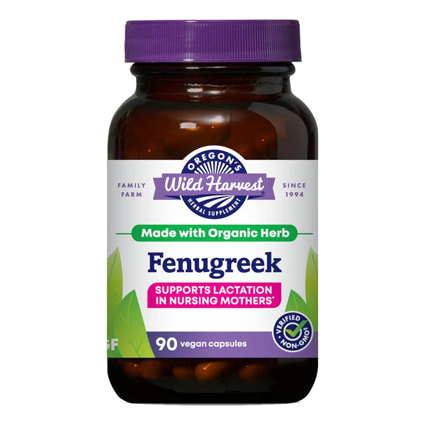 Fenogreco Orgánico 90 Cápsulas Digestivo Lactancia Oregon Wild Harvest