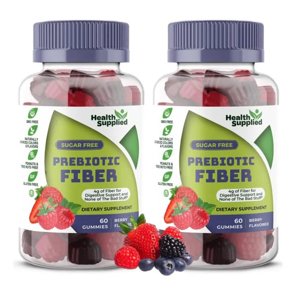 Gomitas De Fibra Prebiótica Sabor Bayas Mixtas Apoyo Digestivo Y Pérdida De Peso