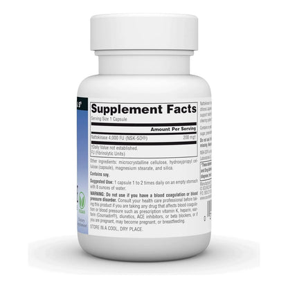 Nattoquinasa 200 Mg Enzima Sistémica Cápsulas Para Circulación Saludable