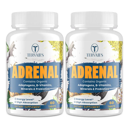Suplemento Adaptogeno Rhodiola Ashwagandha Soporte Suprarrenal Energia 120 Caps