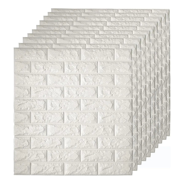 10 Unids Pegatinas Pared Ladrillo 3D Autoadhesivas Extraíbles Impermeable