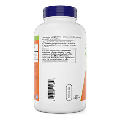 NOW Cayena Capsicum Annuum 500 Mg 360 Cápsulas Vegetales Antiinflamatorio Natural