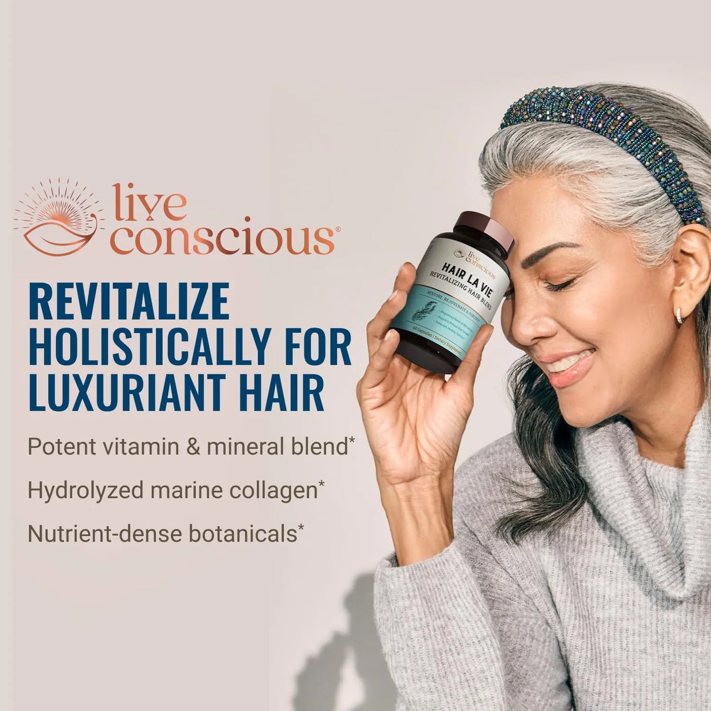 Mezcla Revitalizante De Vitaminas Para Cabello Con Biotina Y Colágeno Paquete De 2