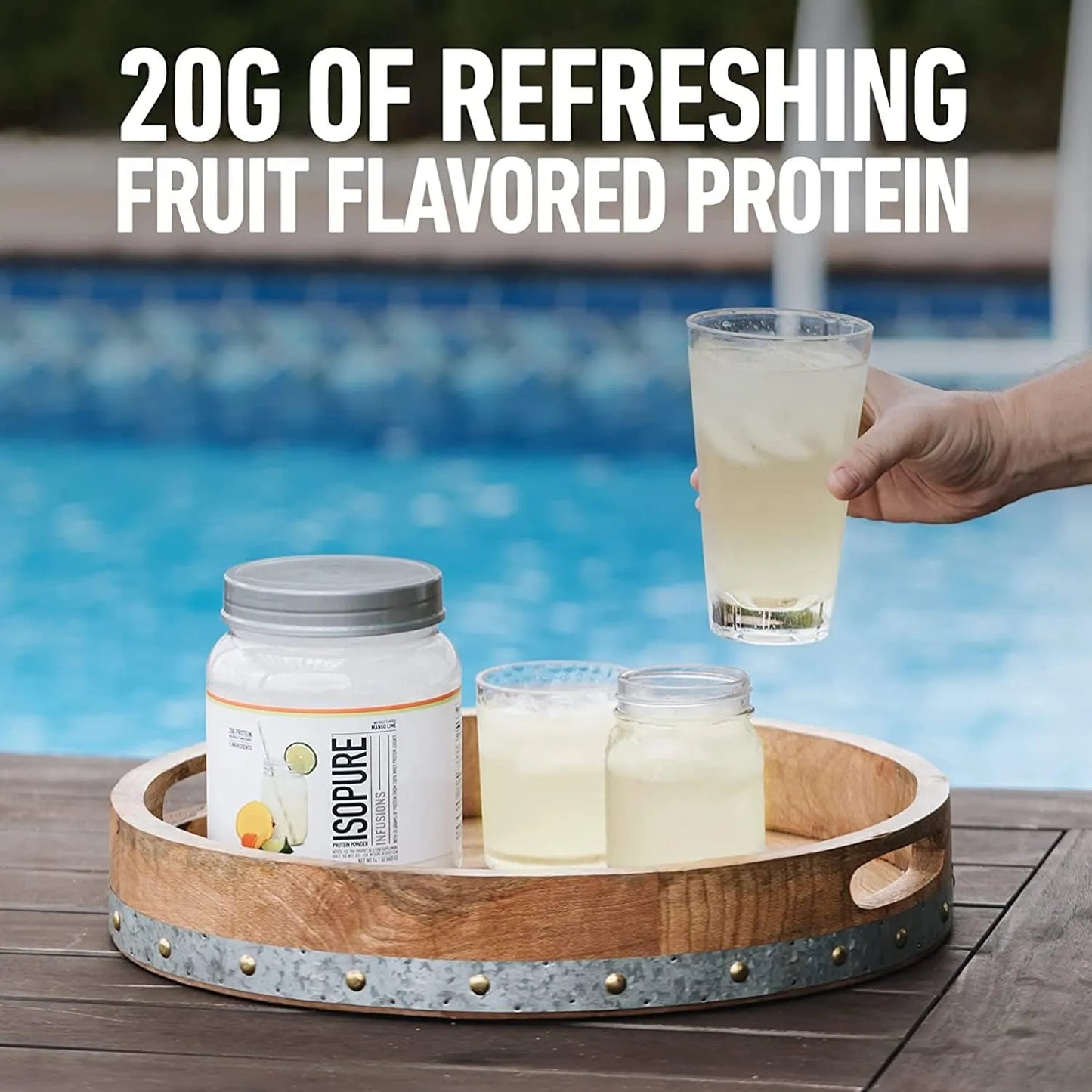 Isopure Proteina De Suero De Leche 20 Gr Tropical Punch 900g Importado