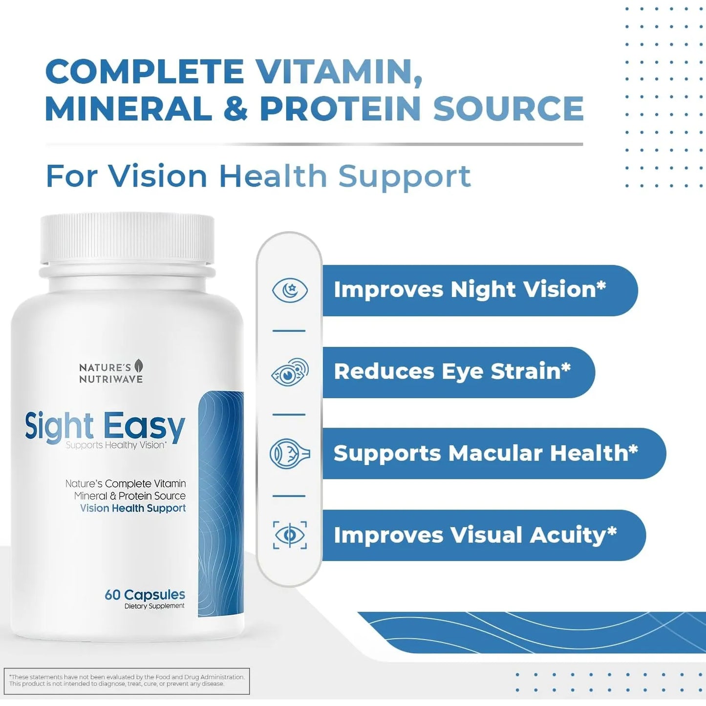 Vitaminas Para La Visión Con Luteína Y Zeaxantina Sight Easy 60 Cápsulas