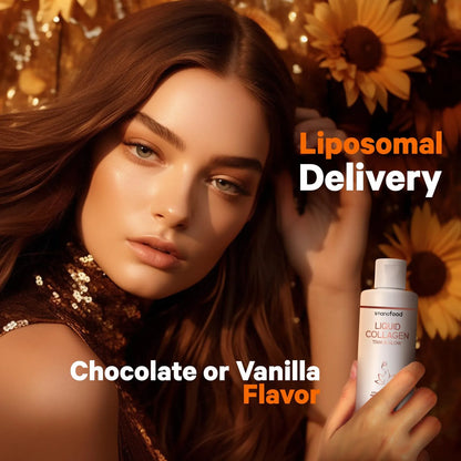 Colageno Liquido Sabor Chocolate Con Acido Hialuronico Y Vitamina E 15.22 Oz