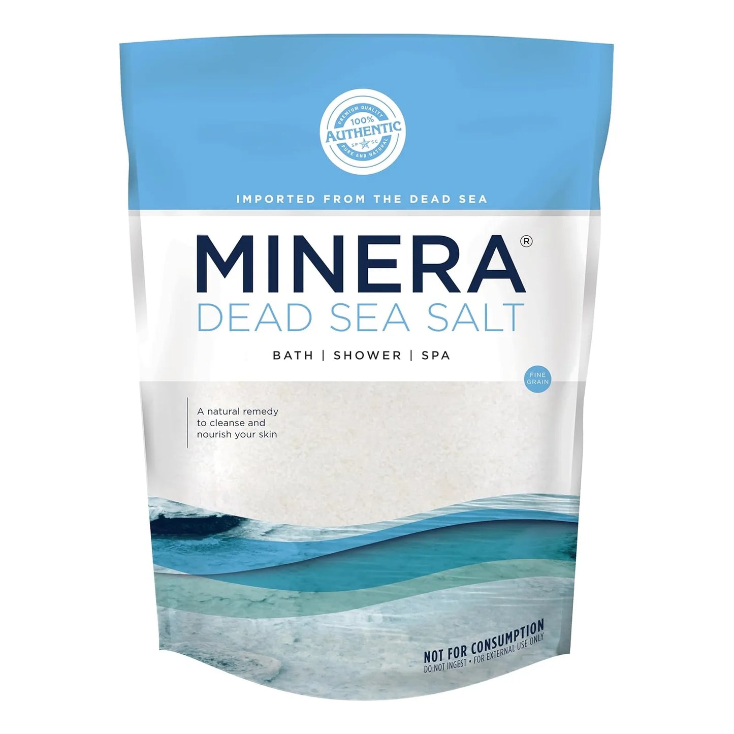 Sal Del Mar Muerto 100 Pura Natural Grano Fino 3 X 2 26 Kg Spa En Casa