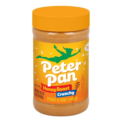Crema Crujiente De Maní Tostado Con Miel Peter Pan 462g Importado USA