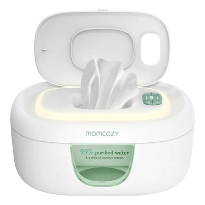 Calentador De Toallitas Bebé Momcozy Dispensador Gran Capacidad 4 Temperaturas