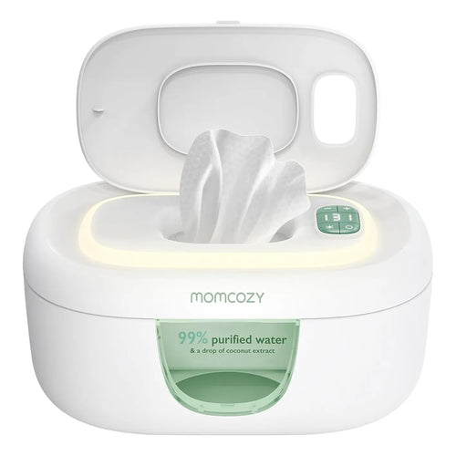 Calentador De Toallitas Bebé Momcozy Dispensador Gran Capacidad 4 Temperaturas