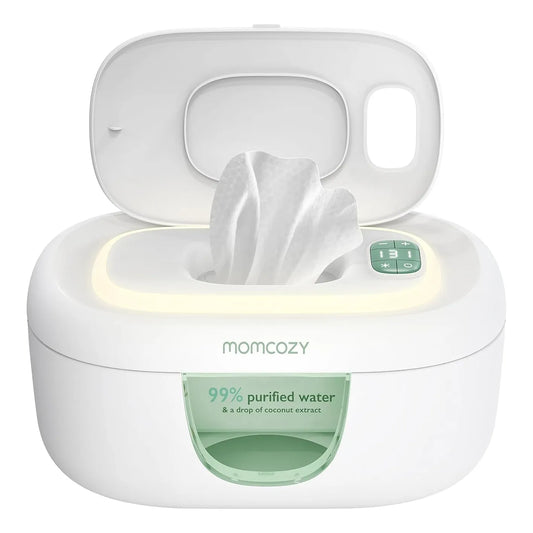 Calentador De Toallitas Bebé Momcozy Dispensador Gran Capacidad 4 Temperaturas
