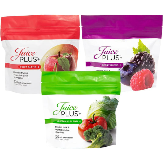 Masticables Suaves De Frutas Verduras Y Bayas JuicePlus+ 30 Ingredientes Veganos Sin Gluten