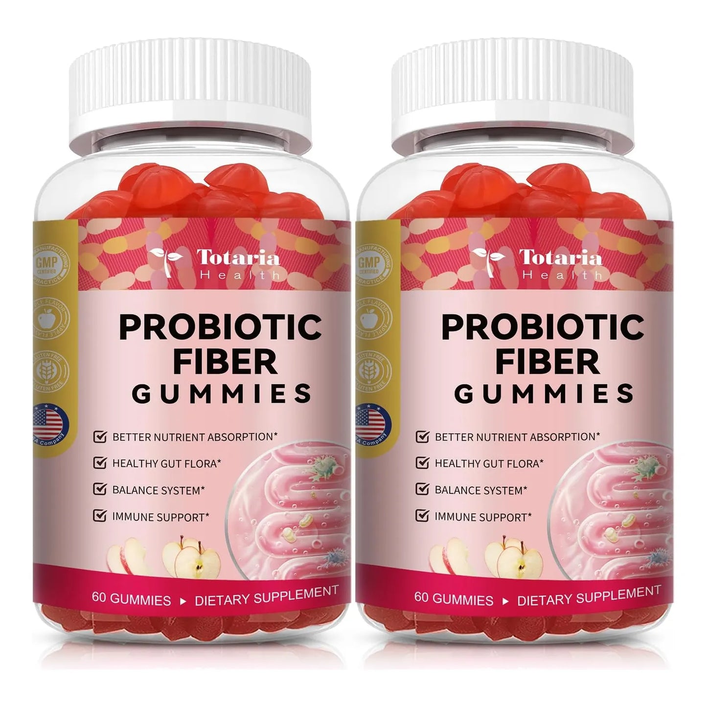 Gomitas Probióticas De Fibra 9 En 1 Con Vitamina C Para Digestión Y Energía