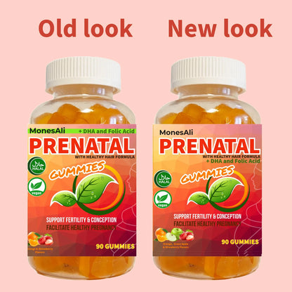 Gomitas Multivitamínicas Prenatales Halal Con Ácido Fólico Y DHA Para Mujeres Embarazadas