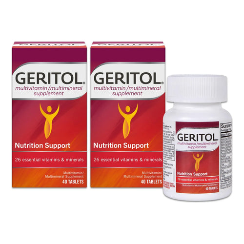 Tabletas Completas Multivitamínicas Geritol 40 Unidades Paquete Doble Energía Y Nutrición