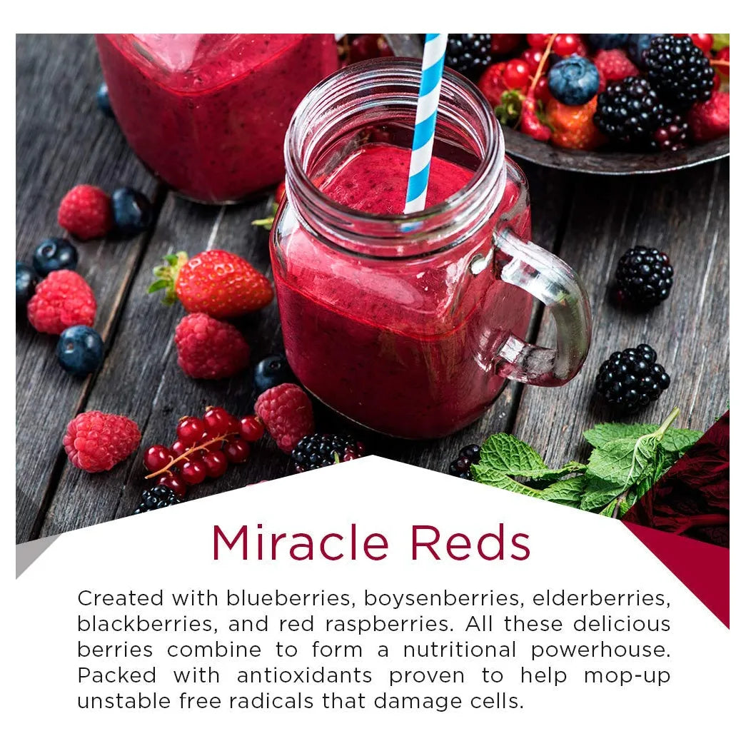 Miracle Reds Superalimento 850G 19 Superfrutas Antioxidantes Energía Natural