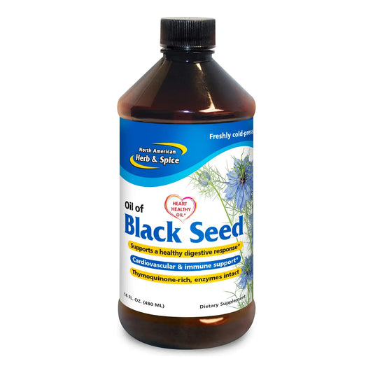 Aceite De Semilla Negra 16 Onzas Apoyo Cardiovascular Digestivo E Inmunologico