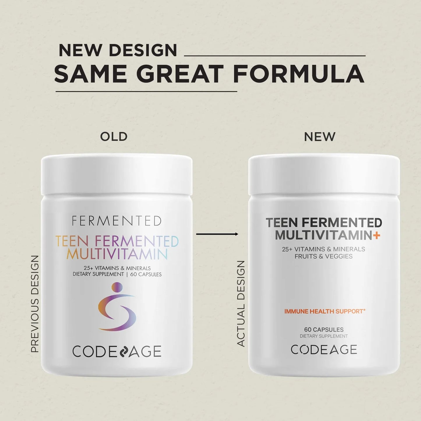 Daily Teen Multivitamínico Orgánico Con Probióticos Y Enzimas Paquete De 2