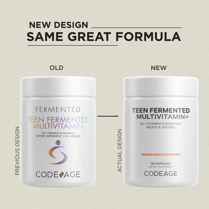 Daily Teen Multivitamínico Orgánico Con Probióticos Y Enzimas Paquete De 2