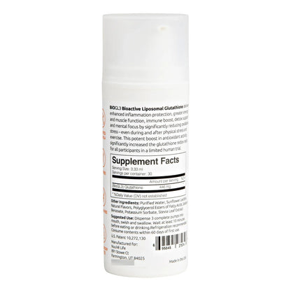Glutatión Liposomal Bioactivo 446 Mg Absorción Rápida Potente Antioxidante