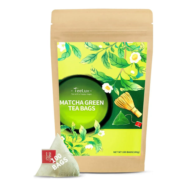 Bolsas De Té Verde Matcha Premium Japonés Con Sencha Antioxidante 100 Unidades