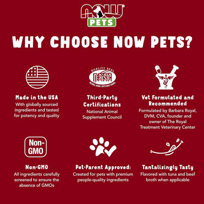 Suplemento Digestivo Para Mascotas NOW Pets G.I. Support 90 Tabletas Masticables