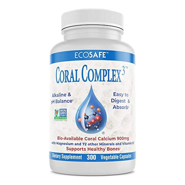 Coral Complex 3 Calcio Coral 900 Mg Con Vitamina D3 Y Magnesio 300 Capsulas