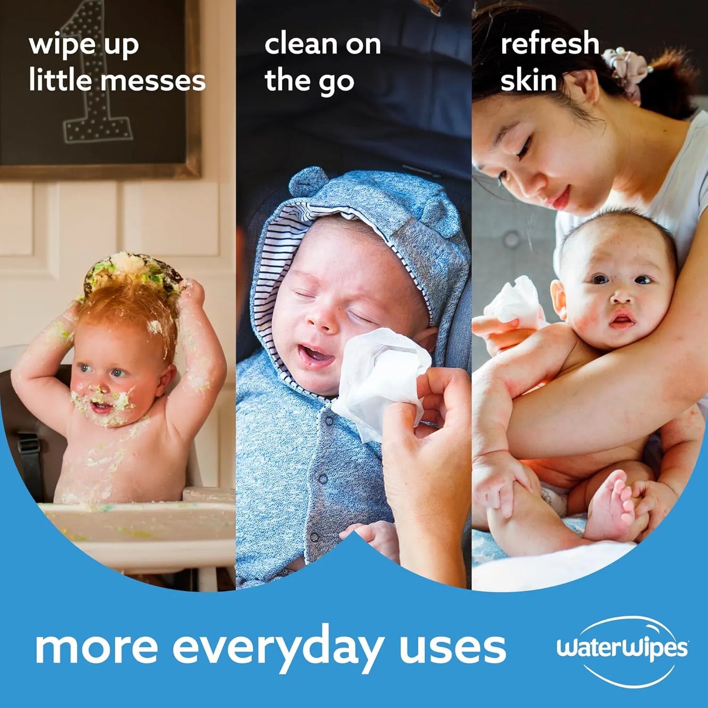 Toallitas Waterwipes Bebé 99.9% Agua Hipoalergénicas 1080 Ud