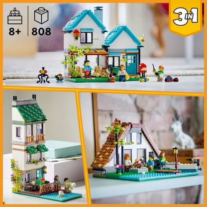 Lego Creator 3 En 1 Casa Acogedora 31139 Juego De Construcción Familiar