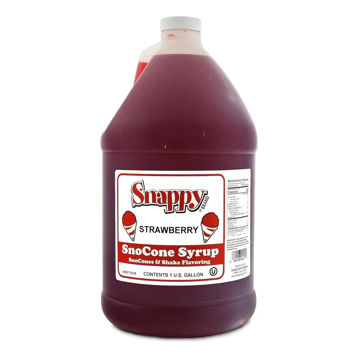 Jarabe Para Raspado Snappy Popcorn 3.8 Litros 5 Kg Sabor Crujiente Unico