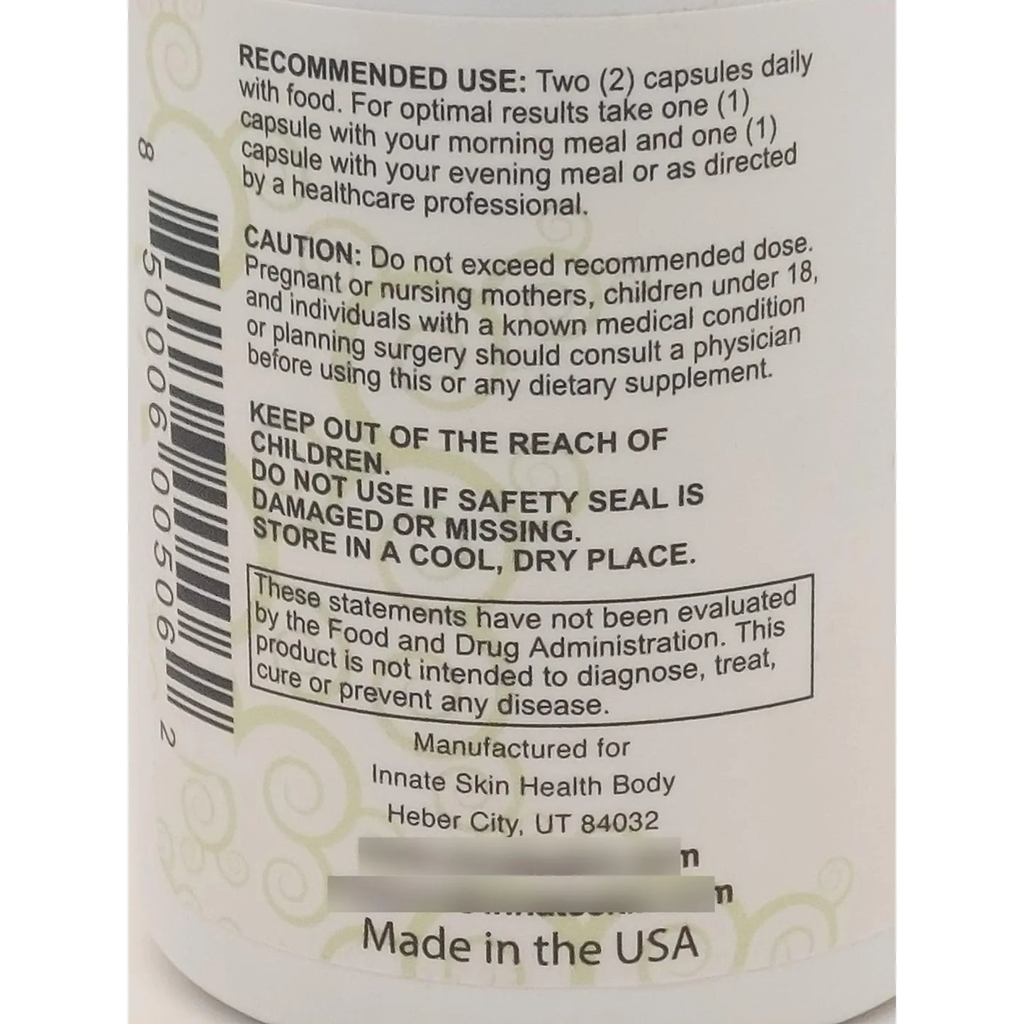 Clear Skin Paquete Vitaminas Acné 20 Antioxidantes Botánicos Minerales 60 Unidades