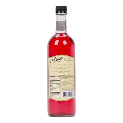 Jarabe De Fresa Sin Azúcar Da Vinci Gourmet 25.4 Fl Oz Endulzado Con Splenda