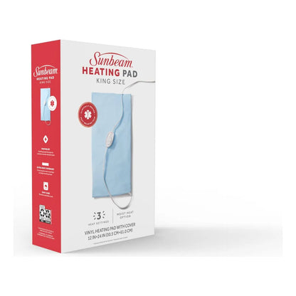 Almohadilla Termica Sunbeam King Size Tecnologia UltraHeat Alivio Dolor Muscular Y Artritis