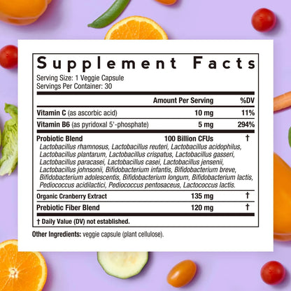 Probióticos Para Mujeres 100 Mil Millones UFC 18 Cepas Con Prebióticos Y Vitaminas
