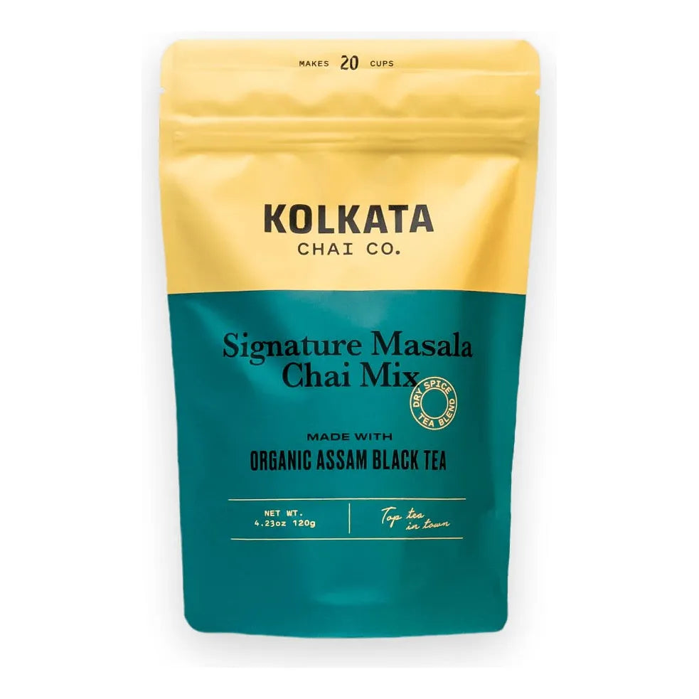 Mezcla Premium De Té Negro Orgánico Chai Kolkata 120 Gramos Hasta 20 Tazas