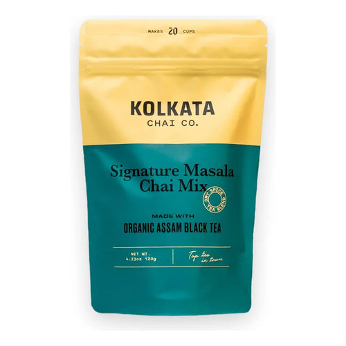 Mezcla Premium De Té Negro Orgánico Chai Kolkata 120 Gramos Hasta 20 Tazas