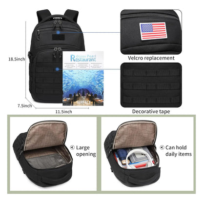 Wotony Mochila Tactica Militar Hombre Resistente 25L Sistema Molle