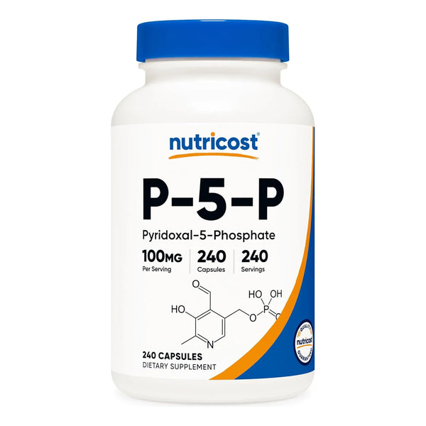 Vitamina B6 P5P 100 Mg 240 Capsulas Piridoxal 5 Fosfato Energia Y Bienestar