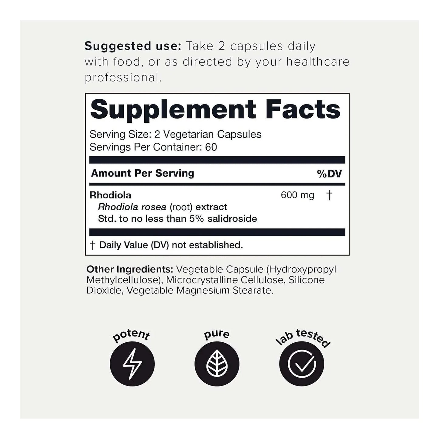 Rhodiola Rosea 600 Mg Triple Potencia 120 Capsulas Toniiq Extracto 5 Salidrosido