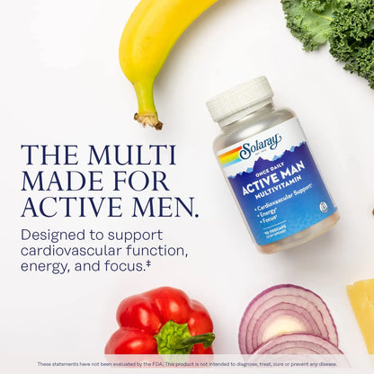 Multivitamínico Diario Activo Para Hombres Soporte Cardiovascular Y Energía
